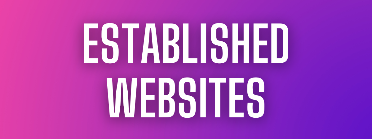 Established Websites For Sale